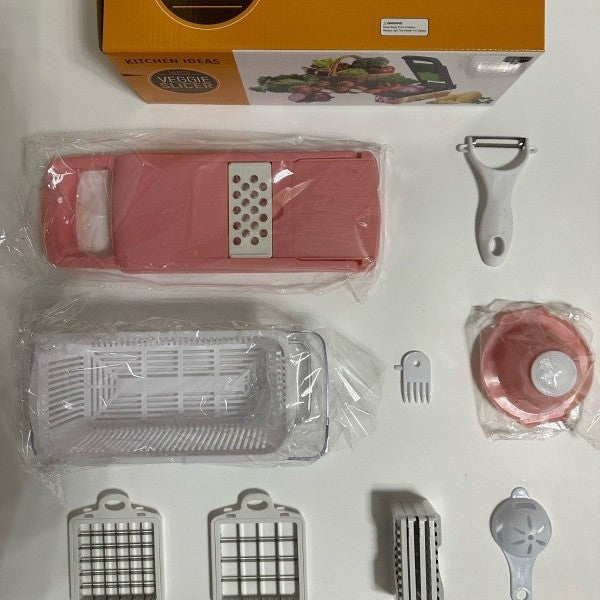 16-Piece Multifunctional Vegetable Chopper Dicer Grater Set
