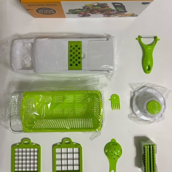16-Piece Multifunctional Vegetable Chopper Dicer Grater Set