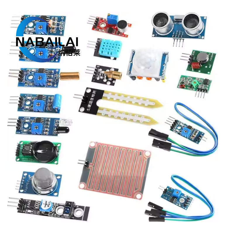16 Types of Sensor Module Learning Kit for Raspberry Pi