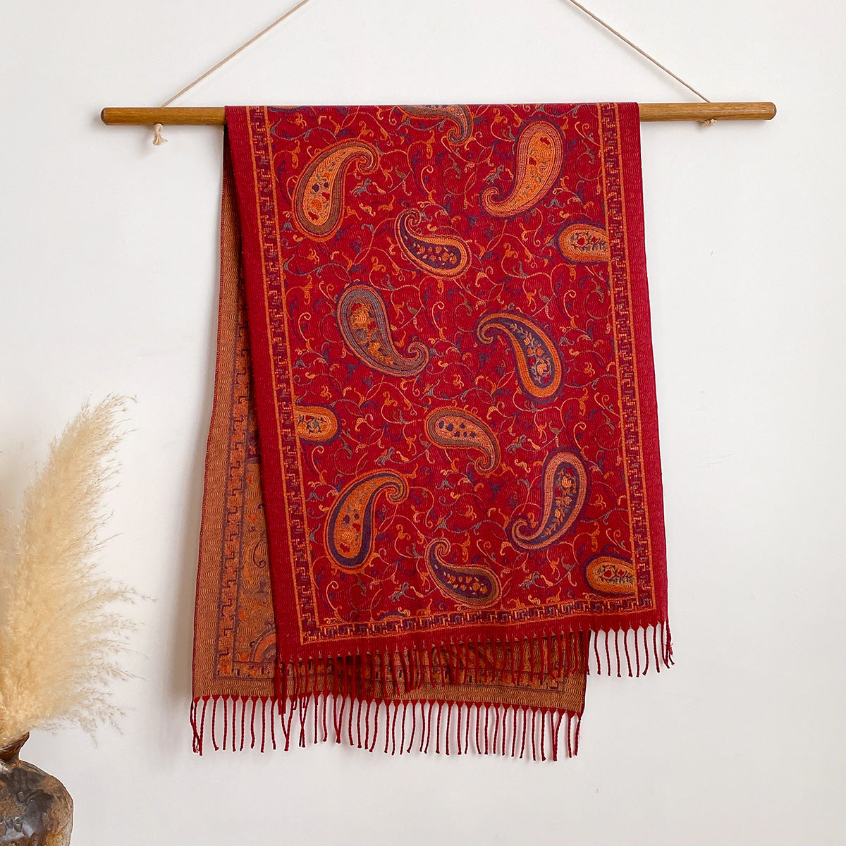 New Cashmere-look Scarf With Cashew Pattern for Women