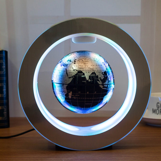 Buy Magnetic LED Globe – Floating Rotating Desk Light with LED Glow