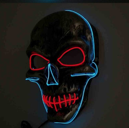 Halloween LED Glowing Full Face Mask for Party and Costume