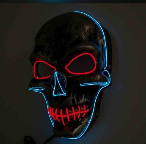 Halloween LED Glowing Full Face Mask for Party and Costume