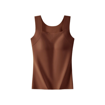 Comfortable Seamless Thermal Vest for Women One-Piece Design