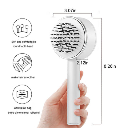 Self-Cleaning Hair Brush Anti-Static Airbag Massage Comb