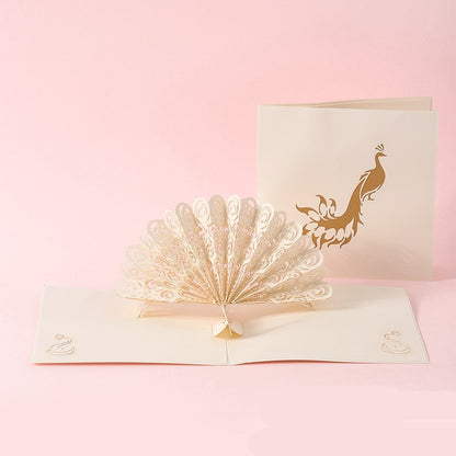 Buy 3D Laser Cut Handmade Sakura Kissing Lover Greeting Card