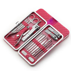 18 piece set red