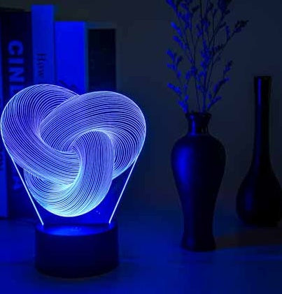 Buy Twist Abstract LED 3D Night Light Acrylic Mood Lamp for Baby