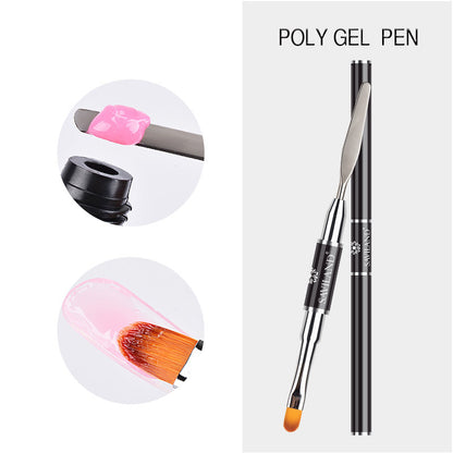 Quick Extension Crystal Gel Nail Set for Long-Lasting Shine