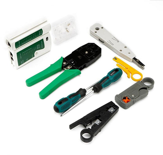 Network Toolkit Combination Set for LAN Crimping and Testing