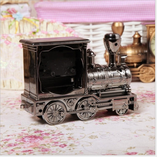 Vintage Locomotive Alarm Clock for Retro Home Décor Style