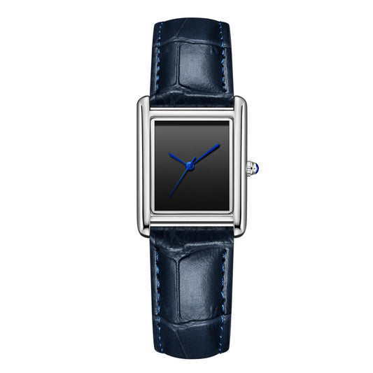 Buy Couple Leather Watch Strap Simple Square Waterproof