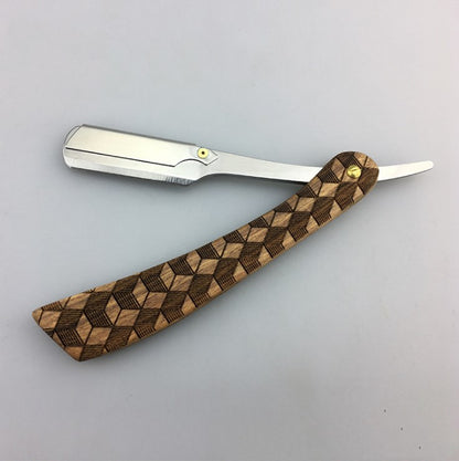 Rosewood Razor Double Sided Knife Holder Barber Shaving Tool