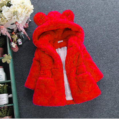 Buy Girls Fur Coat – Stylish Autumn & Winter Warm Fashion Outerwear