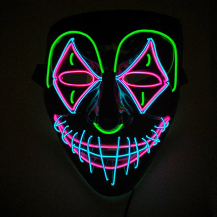 Buy Halloween LED Glowing Mask for Parties Cosplay Night Fun