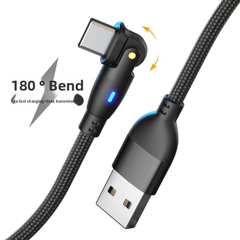 180-Degree Rotatable USB Fast Charging Cable