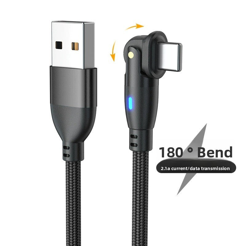 180-Degree Rotatable USB Fast Charging Cable
