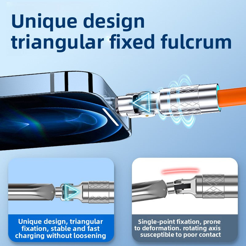 180-Degree Rotating Type-C Fast Charging Cable