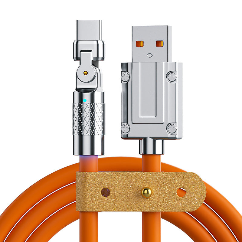 180-Degree Rotating Type-C Fast Charging Cable