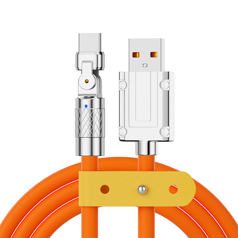 180-Degree Rotating Type-C Fast Charging Cable