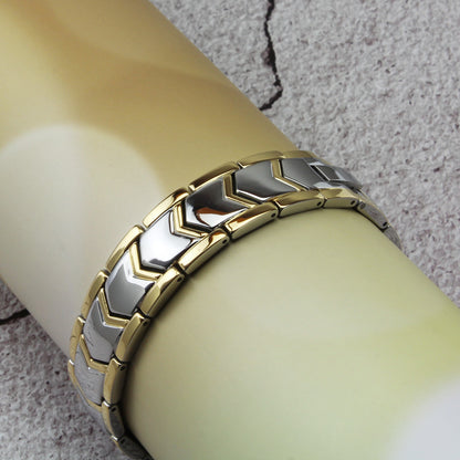 Gold Double Row Magnet Bracelet Durable and Stylish Jewelry