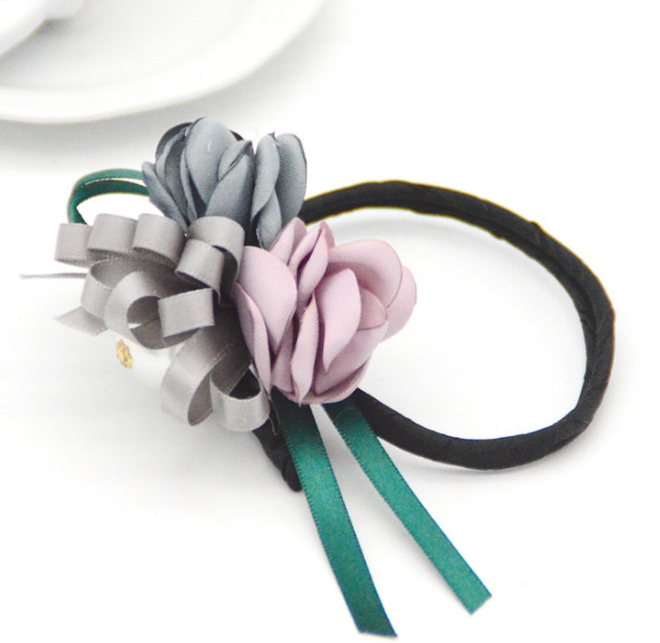 Bun Hair Half Bun Pearl Flower Hair Korean Hair Accessory