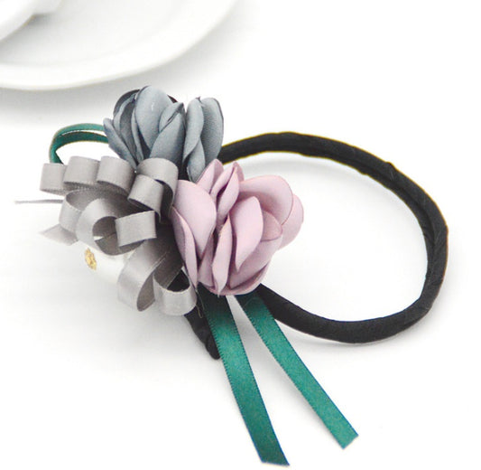 Bun Hair Half Bun Pearl Flower Hair Korean Hair Accessory