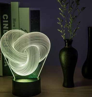 Buy Twist Abstract LED 3D Night Light Acrylic Mood Lamp for Baby