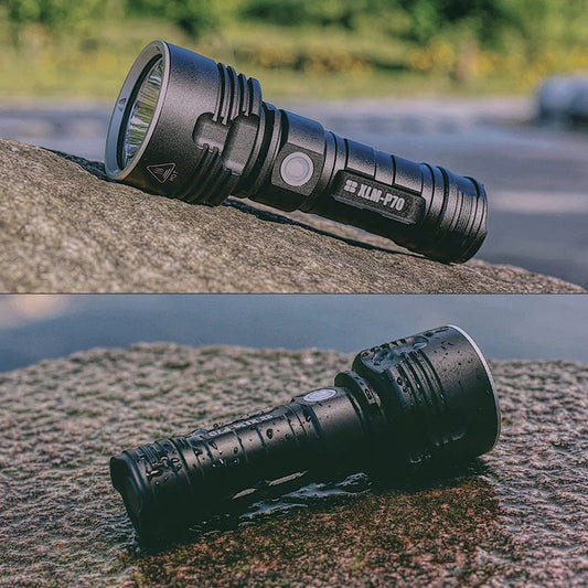 High Power LED Flashlight 20W Rechargeable 500m Range Torch