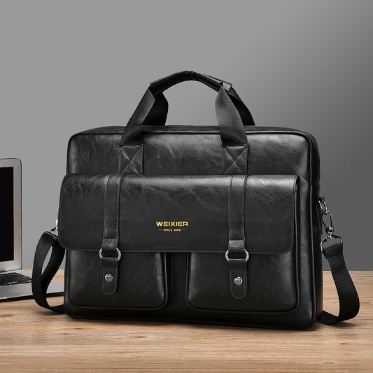 Buy Mens Business Large-Capacity ShoulderCrossbody Modern Briefcase