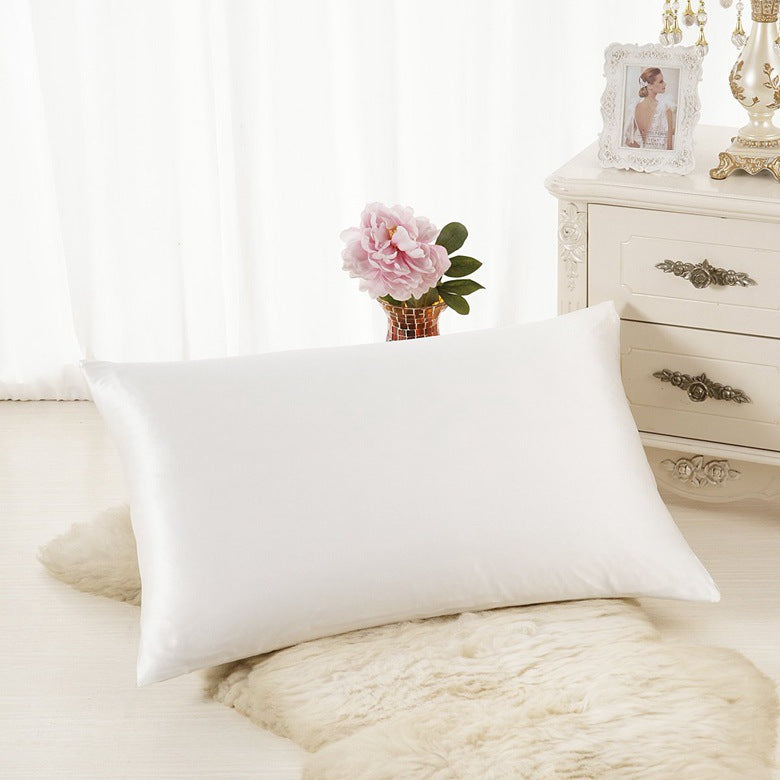 Satin Solid Color Pillowcase Simulation Silk Ice Silk Single