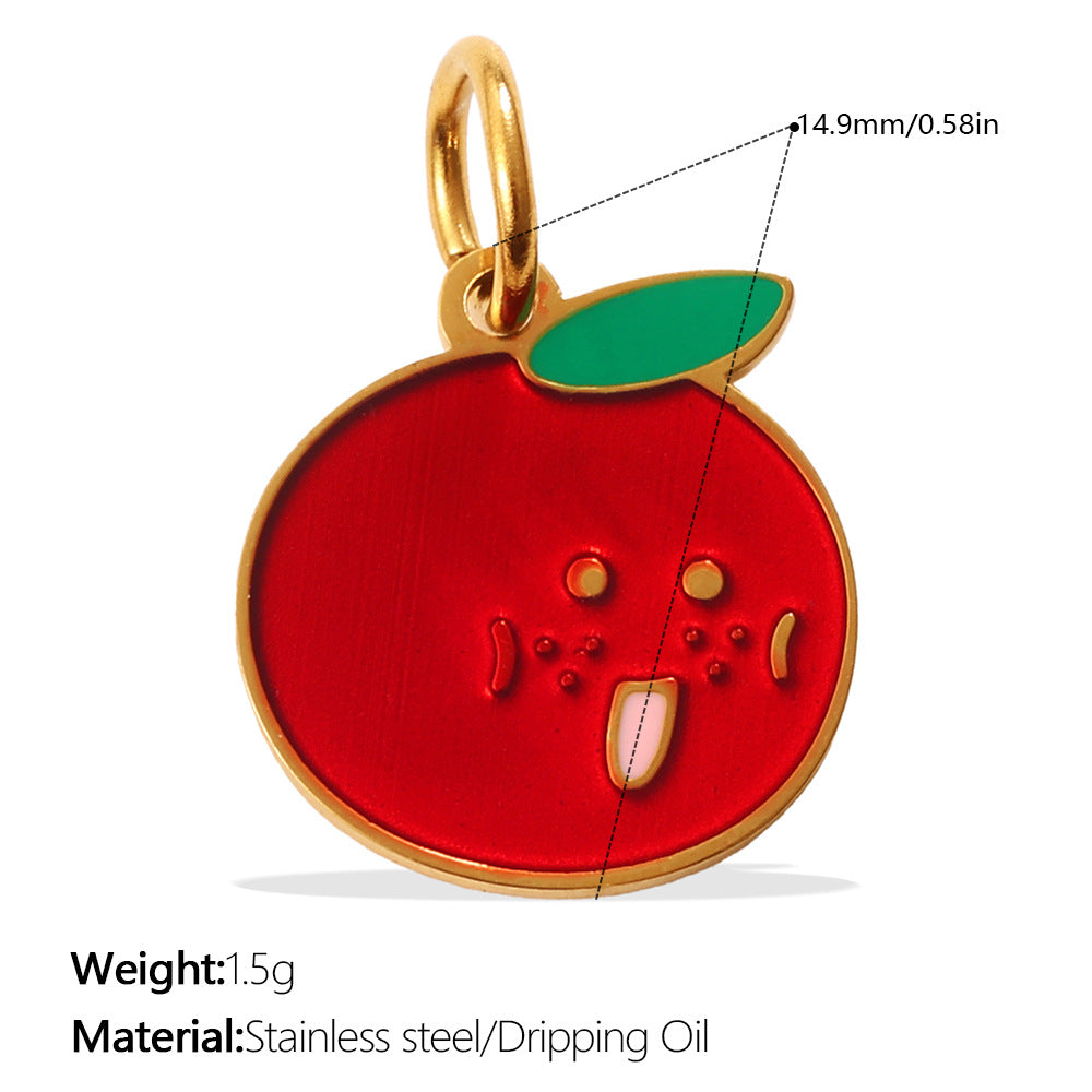 Colorful Drip-Oil Pendant Stylish Necklace Designed for Women
