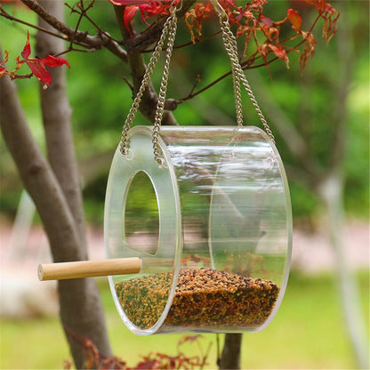 Acrylic Bird Food Box – Easy-to-Use Feeder for Your Birds