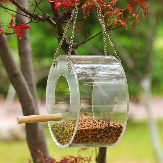 Acrylic Bird Food Box – Easy-to-Use Feeder for Your Birds