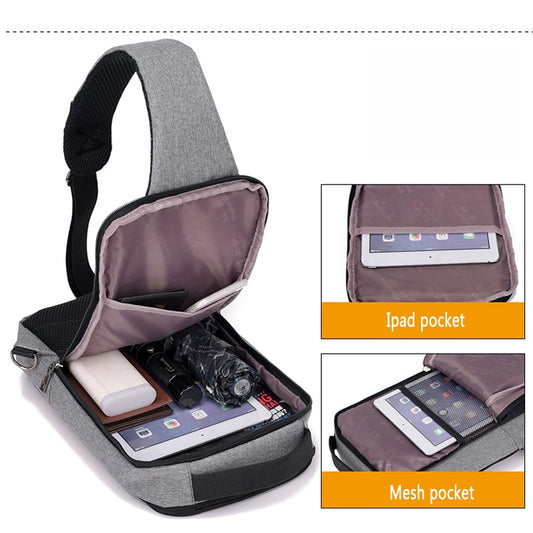 Buy Anti-theft USB Charging Chest Bag | Travel & Daily Carry