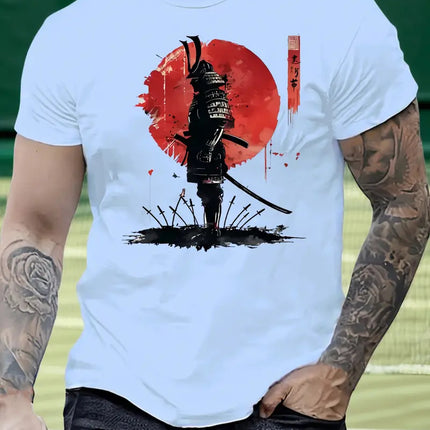 Buy Color-Block 3D Printed Summer Men’s Fashion T-Shirt