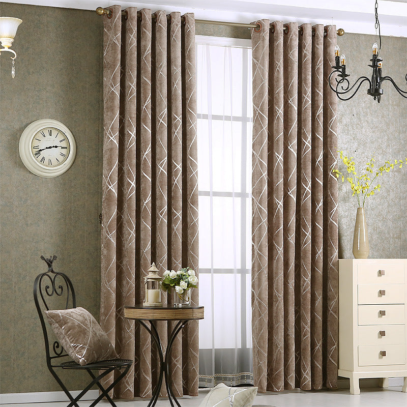 Buy Light Luxury Chenille Blackout Curtains for Stylish Living