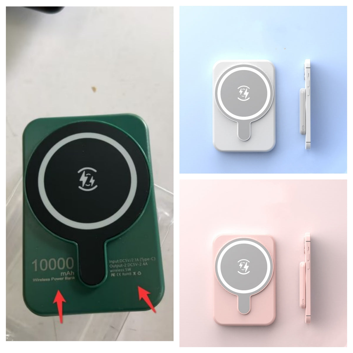 Buy Portable 5000mAh Magnetic Wireless Power Bank Fast Charging