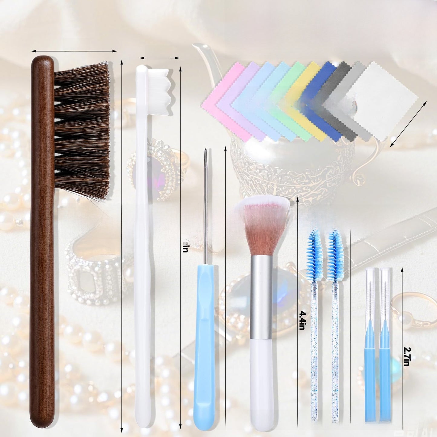 18-Piece Jewelry Cleaning Brush