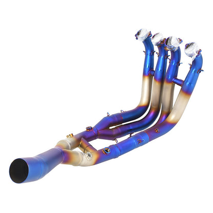 S1000RR Titanium Front Exhaust Pipe Modified Upgrade Now.