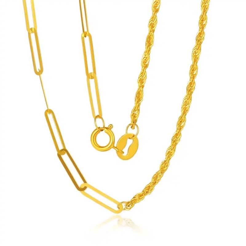 18K Gold Chain Necklace