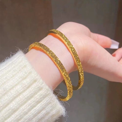 18K Gold Crushed Ice Crystal Bracelet