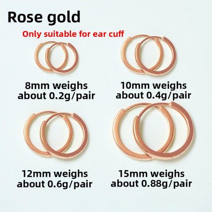 18K Gold Hoop Earrings