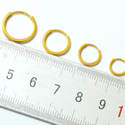 18K Gold Hoop Earrings