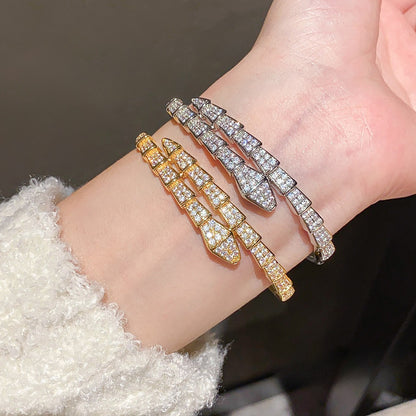 18K Gold Plated Snake Shaped Splicing Buckle Bracelet