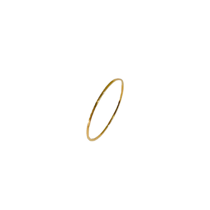 18K Gold Ultra-Thin Smooth Ring