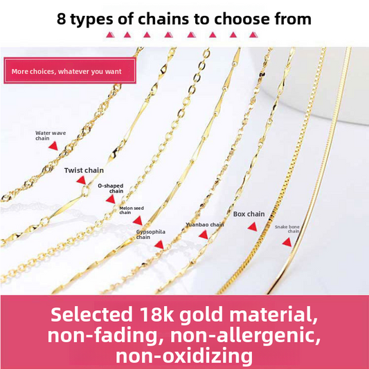 18K Gold Versatile Necklace Chain