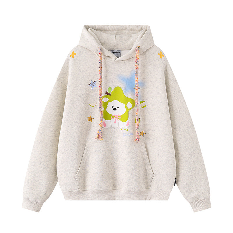 Buy Women’s Starry Puppy Print Hoodie Cozy Hooded Sweatshirt