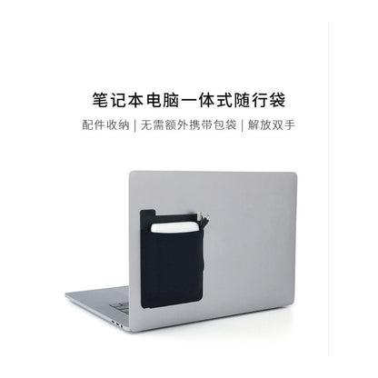 Adhesive Laptop Back Organizer Bag Convenient for Notebooks