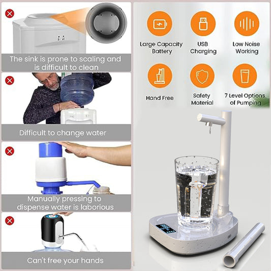 Extension Water Dispenser Automatic Desktop Rechargeable